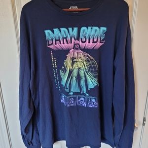 Star Wars Dark Side Darth Vader Graphic Long Sleeve